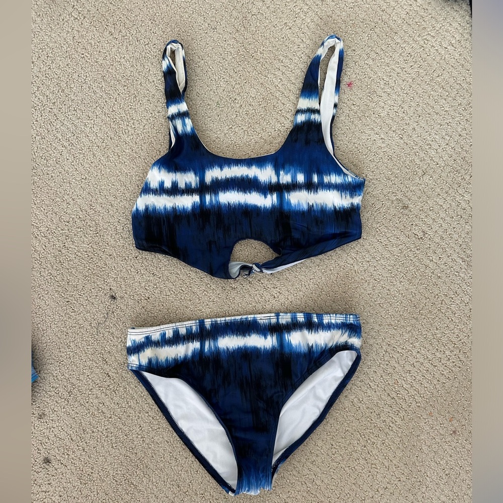 Stella Cove bikini size 12 blue tie dye